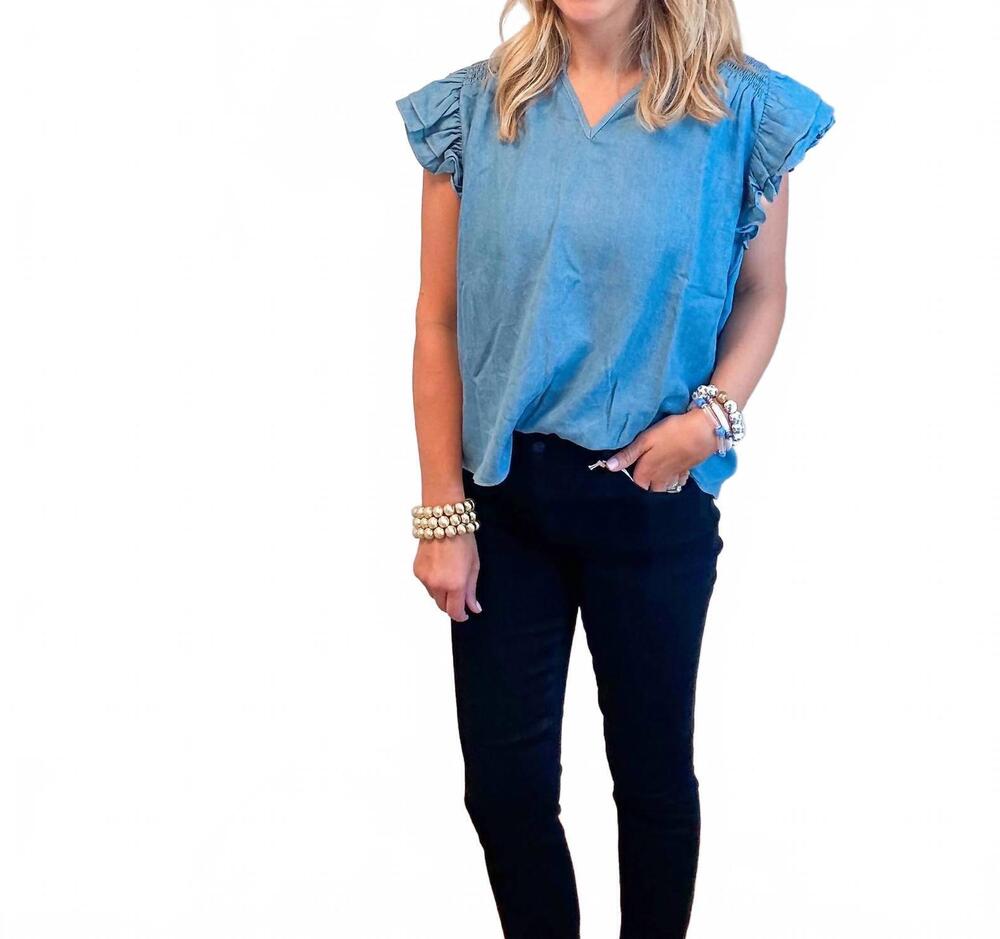 NEW WILLA STORY phoebe top in blue
